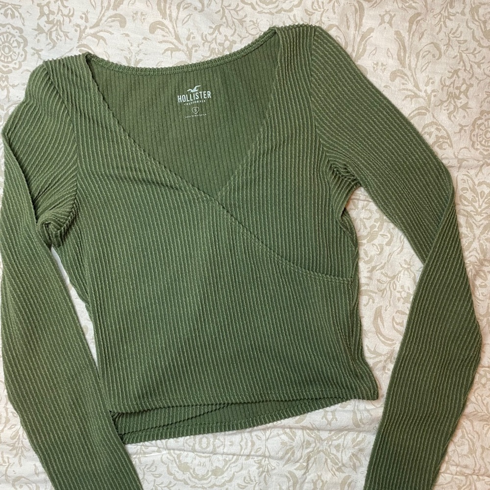 Green blouse from Hollister